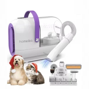 Homeika Grooming Kit & Hair Vacuum 99% Pet Hair Suction, Green 3L Pet Model H317